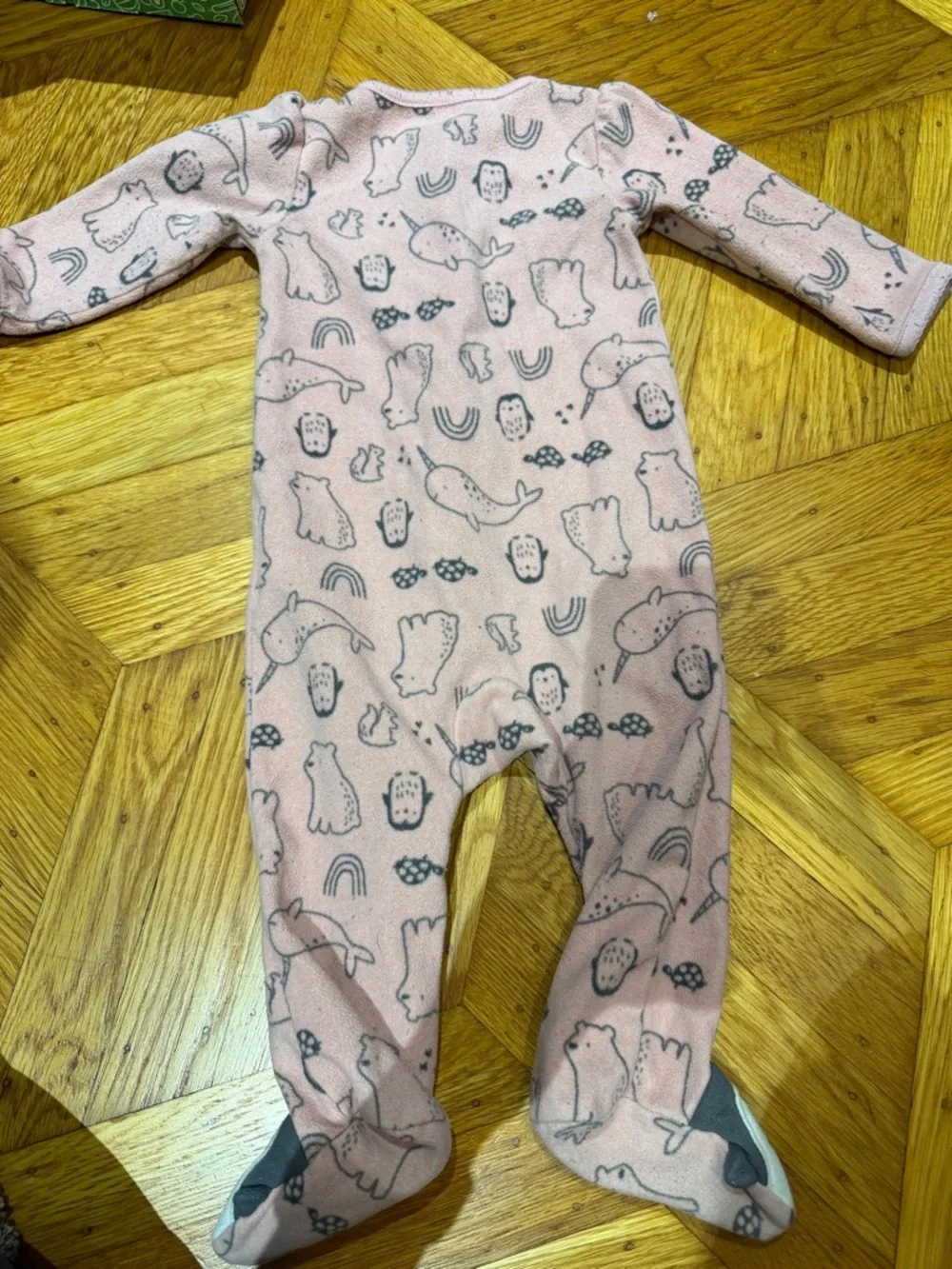 Fleece long sleeves onesie pajamas